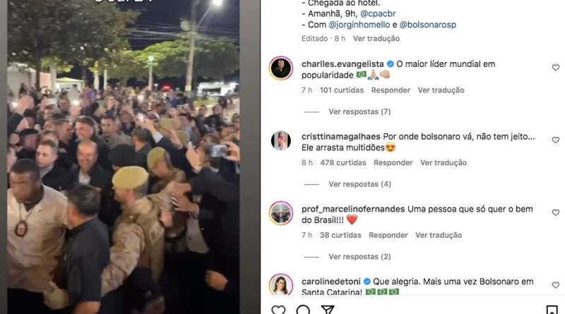 Bolsonaro é ovacionado em Balneário Camboriú: “Mito”