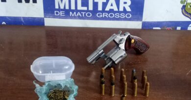 Suspeito de espancar esposa e ameaçá-la de morte com arma de fogo é preso pela PM