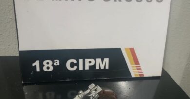Polícia Militar prende homem por porte ilegal de arma de fogo em São José do Rio Claro