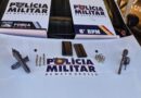PM prende dois suspeitos por porte ilegal de arma de fogo e recupera moto furtada