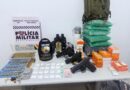 Polícia Militar prende dois faccionados e recupera pistolas, munições e produtos roubados