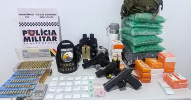 Polícia Militar prende dois faccionados e recupera pistolas, munições e produtos roubados