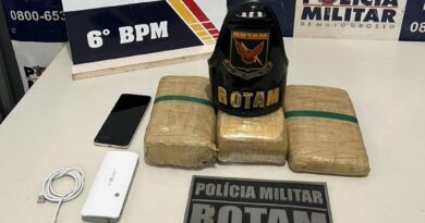 Rotam prende homem faccionado com três tabletes de maconha em Cáceres