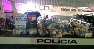 Polícia Militar localiza mais de cem cestas básicas em casa abandonada após denúncia de agressão