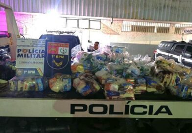Polícia Militar localiza mais de cem cestas básicas em casa abandonada após denúncia de agressão